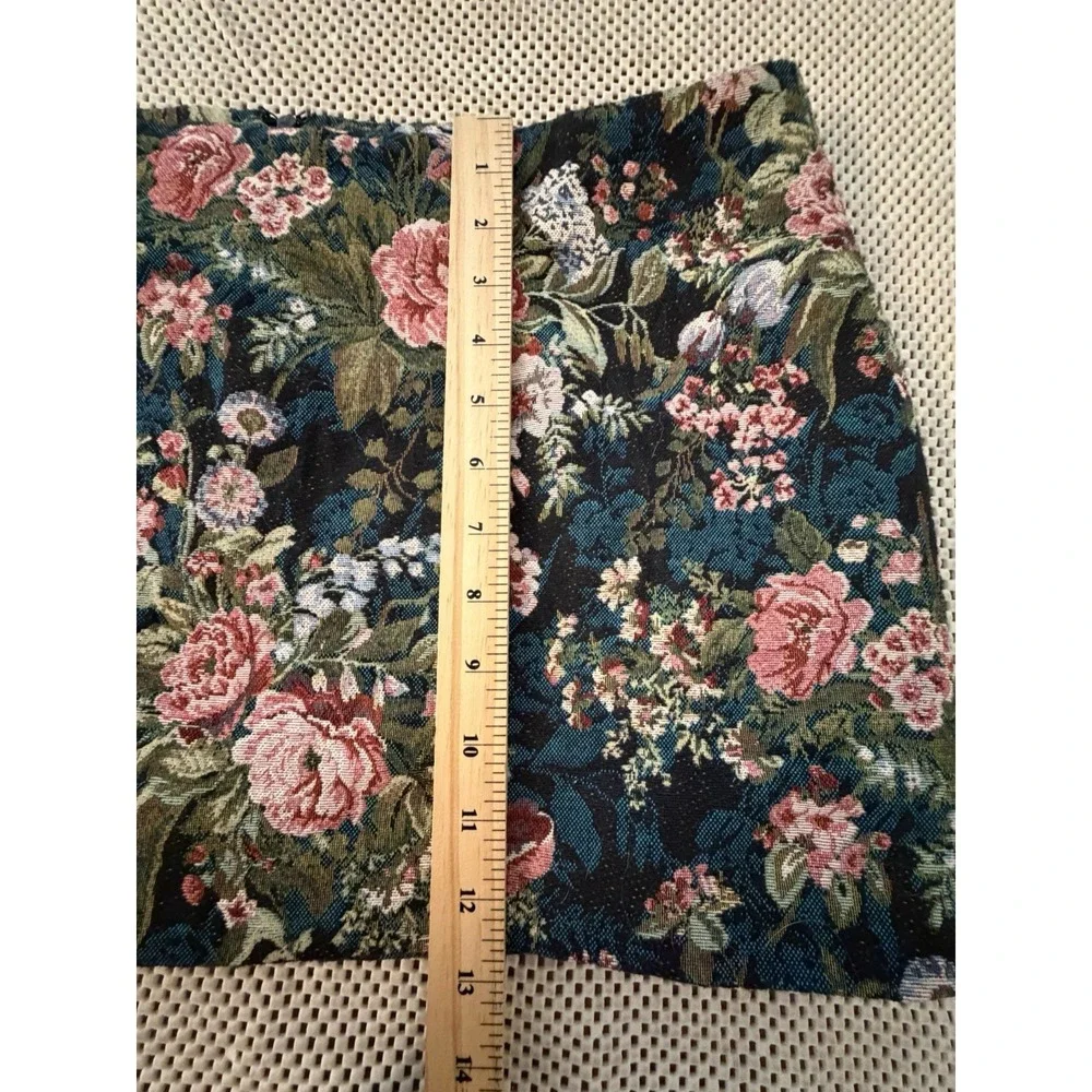 NEW Fashion Nova‎ Tapestry Mini Skirt XL/10/12 Woven Floral Jacquard Preppy Boho